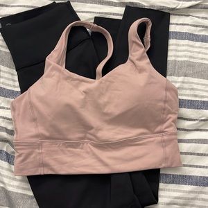 Bra top with leggings worn once for photo shoot